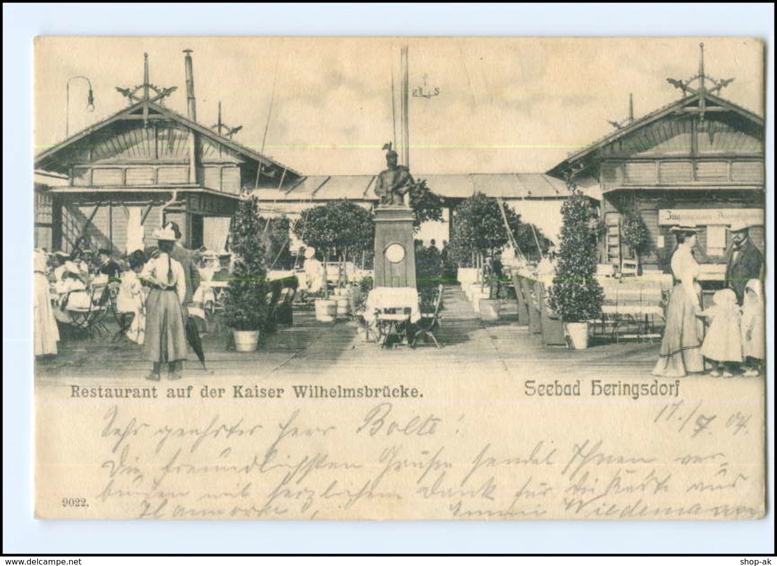 XX003933-174./ Heringsdorf Restaurant Auf D. Kaiser Wilhelmsbrücke 1904 AK - Autres & Non Classés