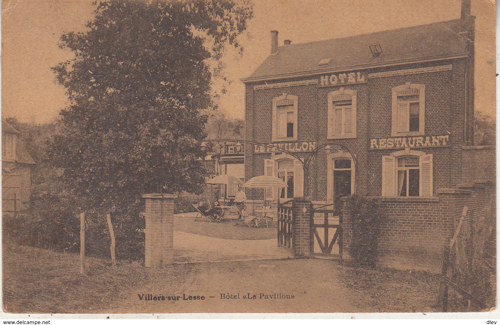 Villers-sur-Lesse - Hôtel "Le Pavillon" - 1929 - Edit. Desaix - Hotels & Restaurants