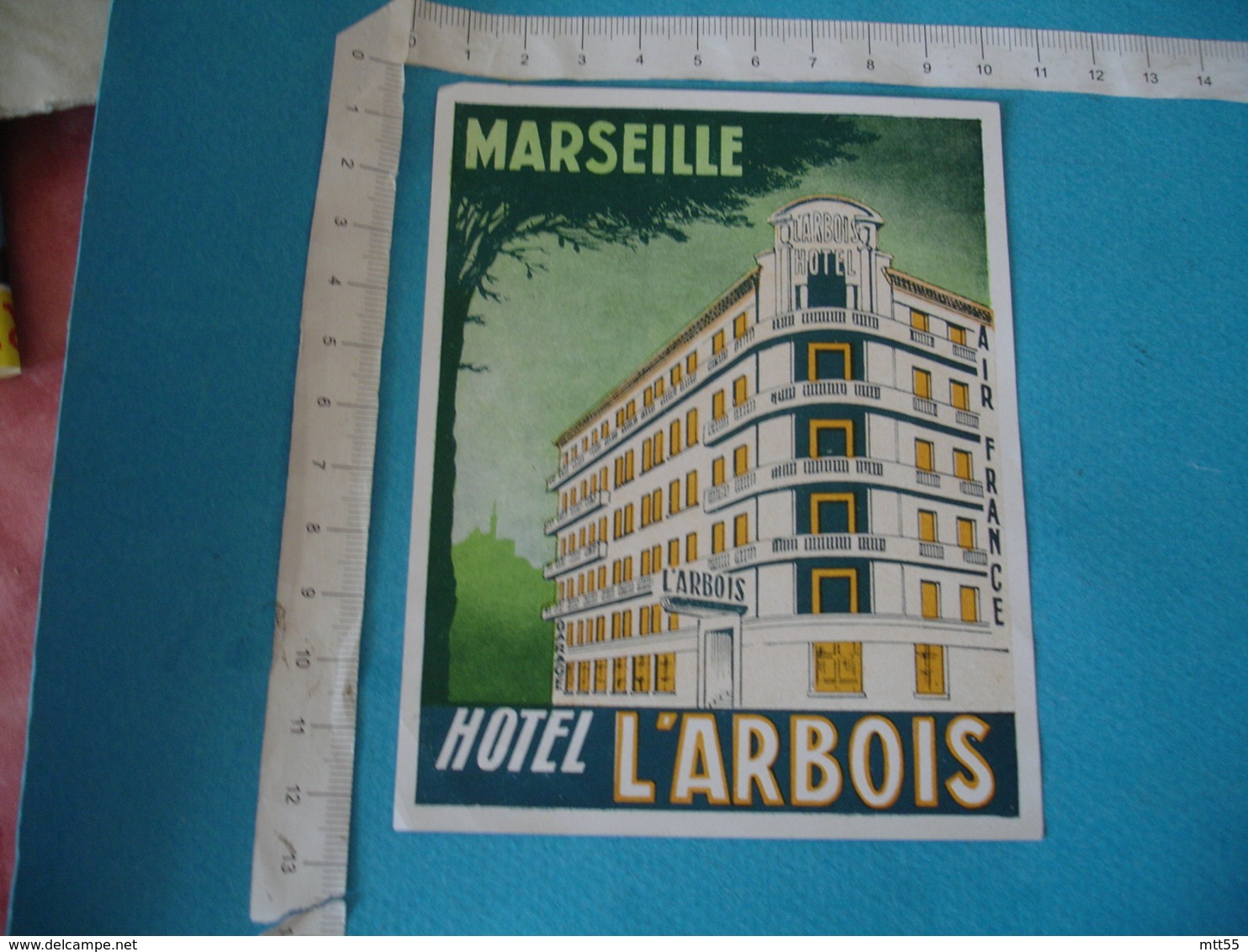 Hotel L Arbois Marseille Etiquette Hotel Bagage Luggage Vintage - Hotelaufkleber