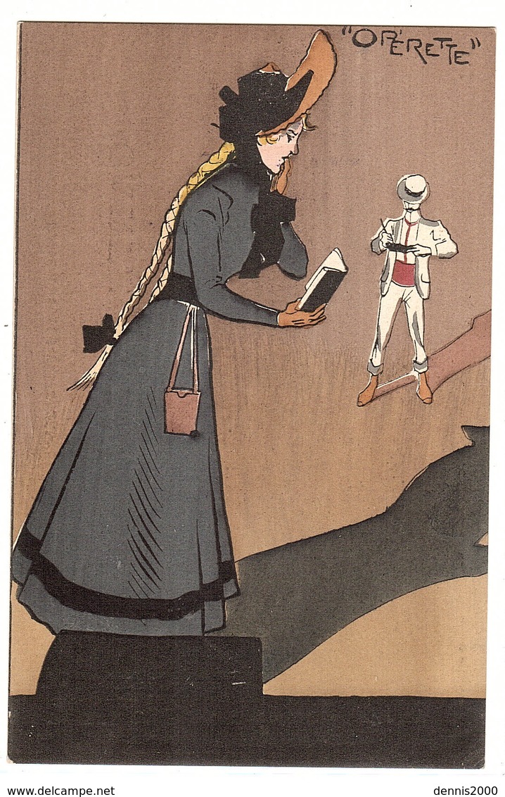 Carte Illustrateur L. R. ? - " OPÉRETTE" - Opéra