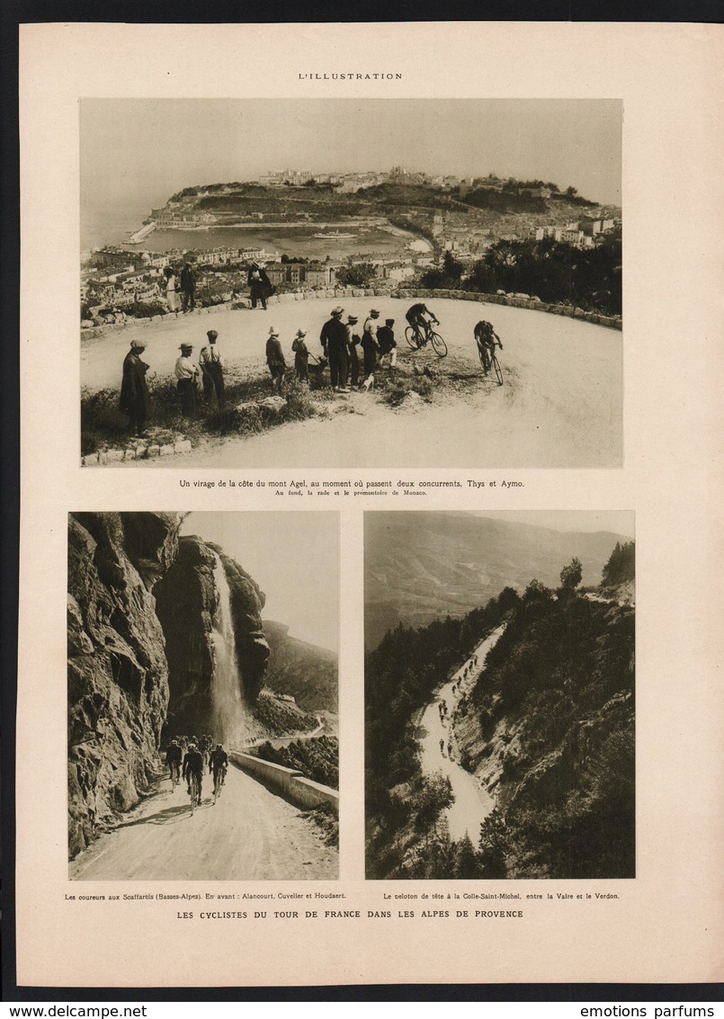 Reportage Photo 1924 Tour De France Mont Agel Scafarels Col D'Izoard La Grittaz 74 Alancourt BottechiaAymo Thys Cuvelier - Advertising