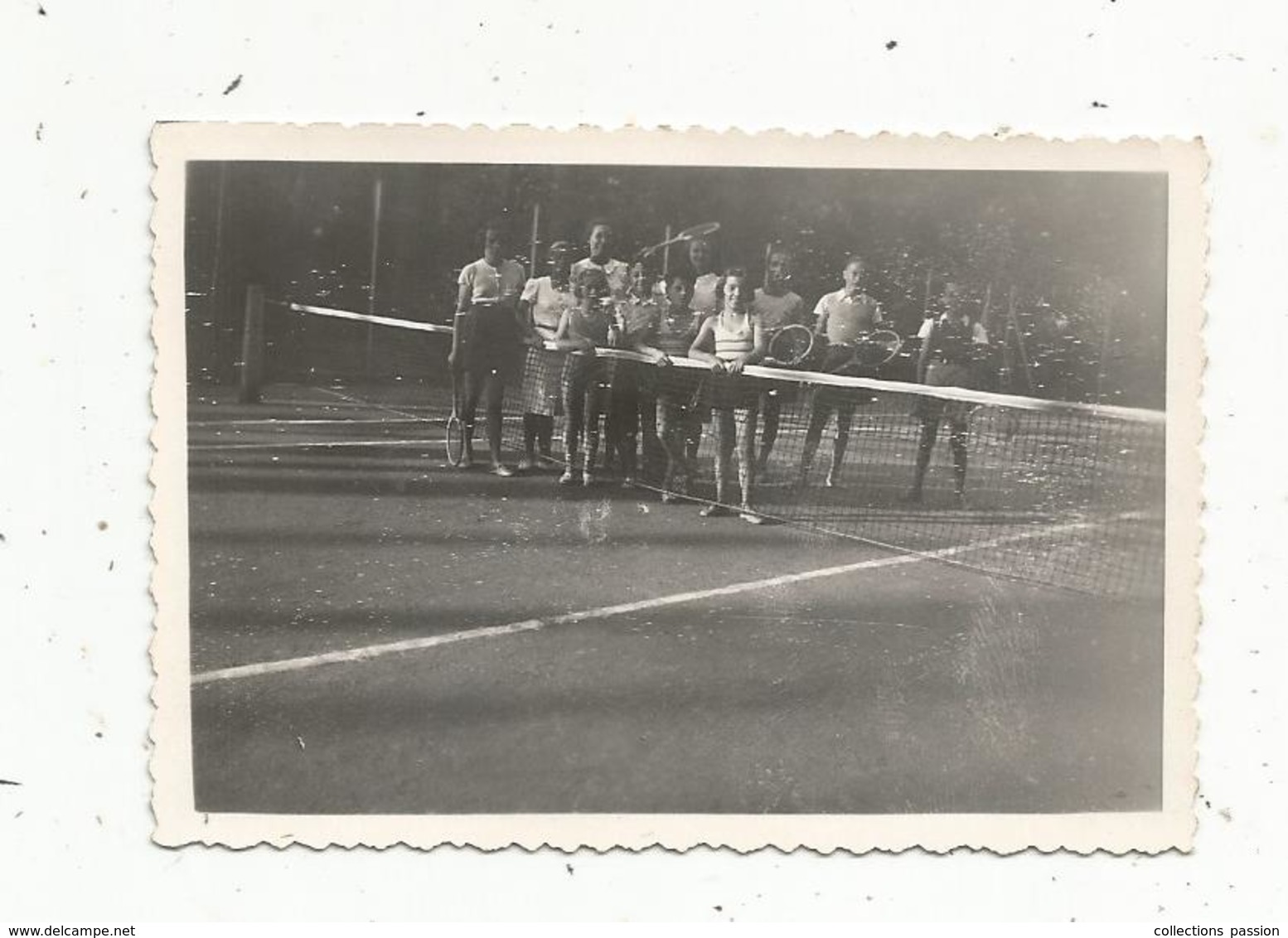 Photographie, 90 X 65 Mm , Sports ,  TENNIS ,  1938 - Sport