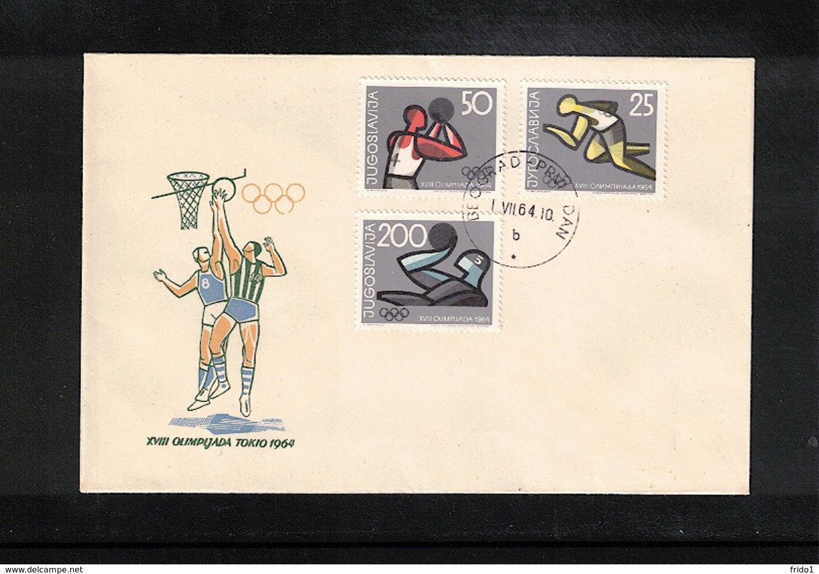 Jugoslawien / Yugoslavia 1964 Olympic Games Tokyo FDC - Sommer 1964: Tokio