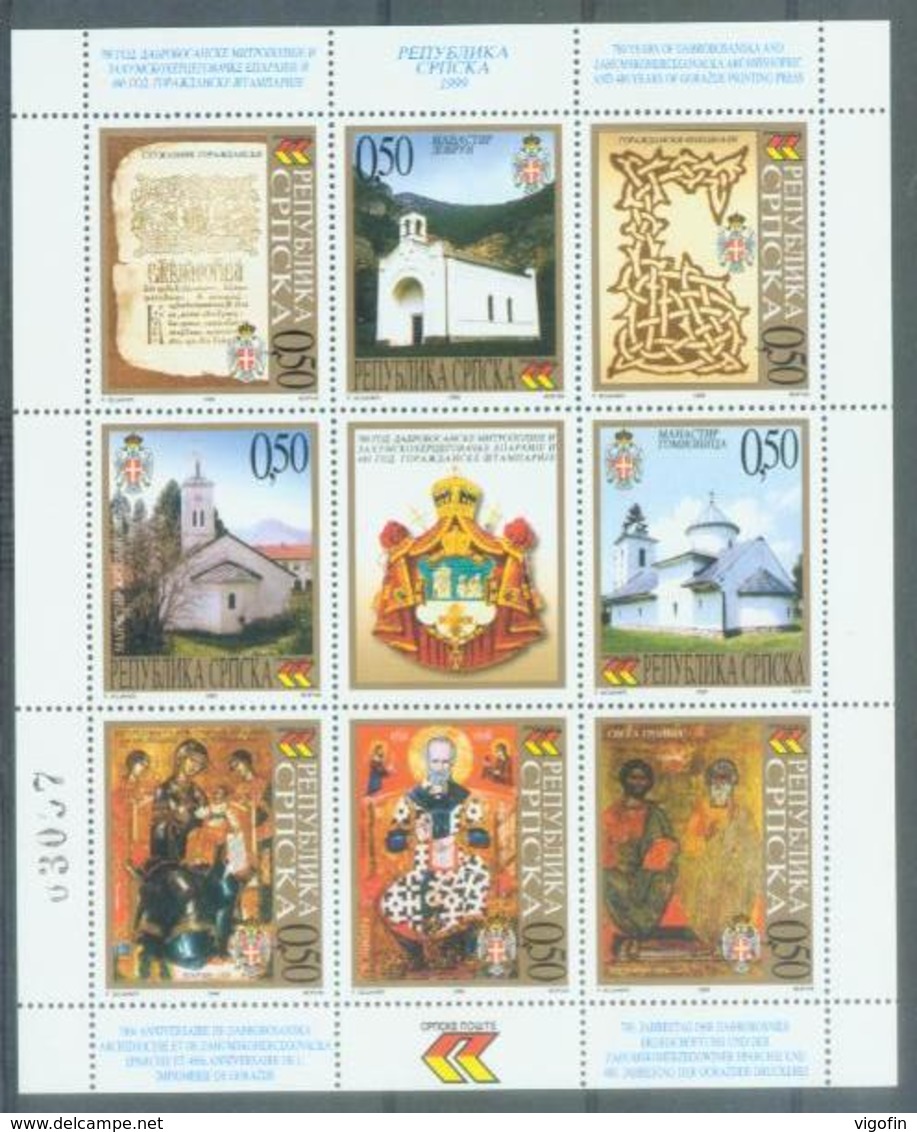 BHRS 1999-127-34 RELIGIE, BOSNA AND HERZEGOVINA R.SRBSKA, MS, MNH - Bosnien-Herzegowina