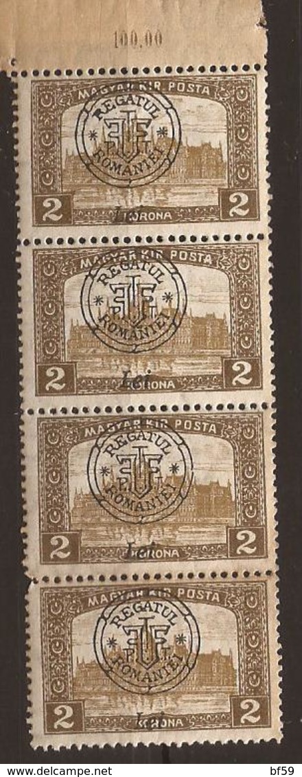 HONGRIE - Série ORADEA /NAGYVARAD - N° 74 Bande De 4 - NEUF XX MNH - Lokale Uitgaven