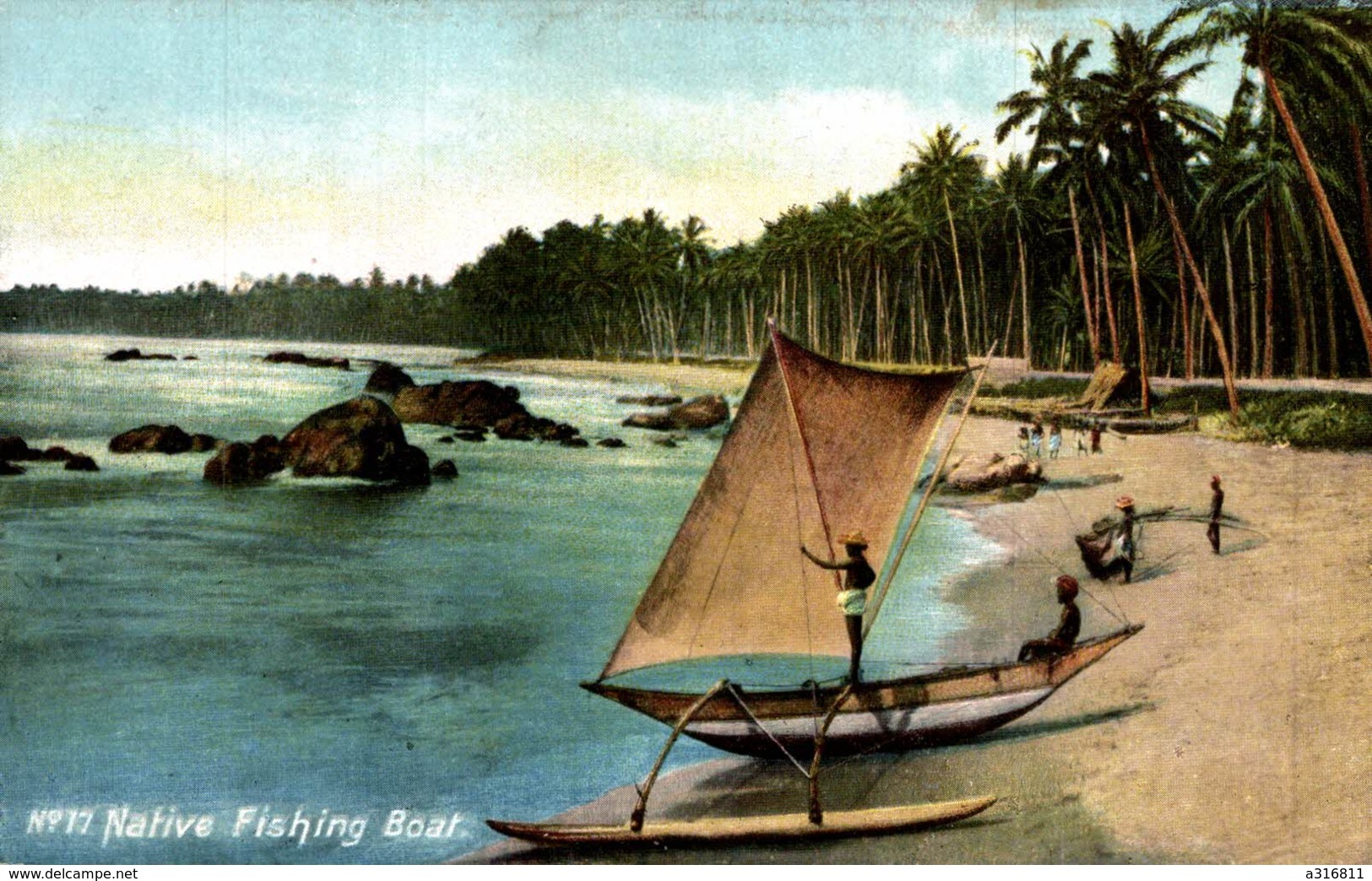 NATIVE FISHING BOAT - Sri Lanka (Ceylon)