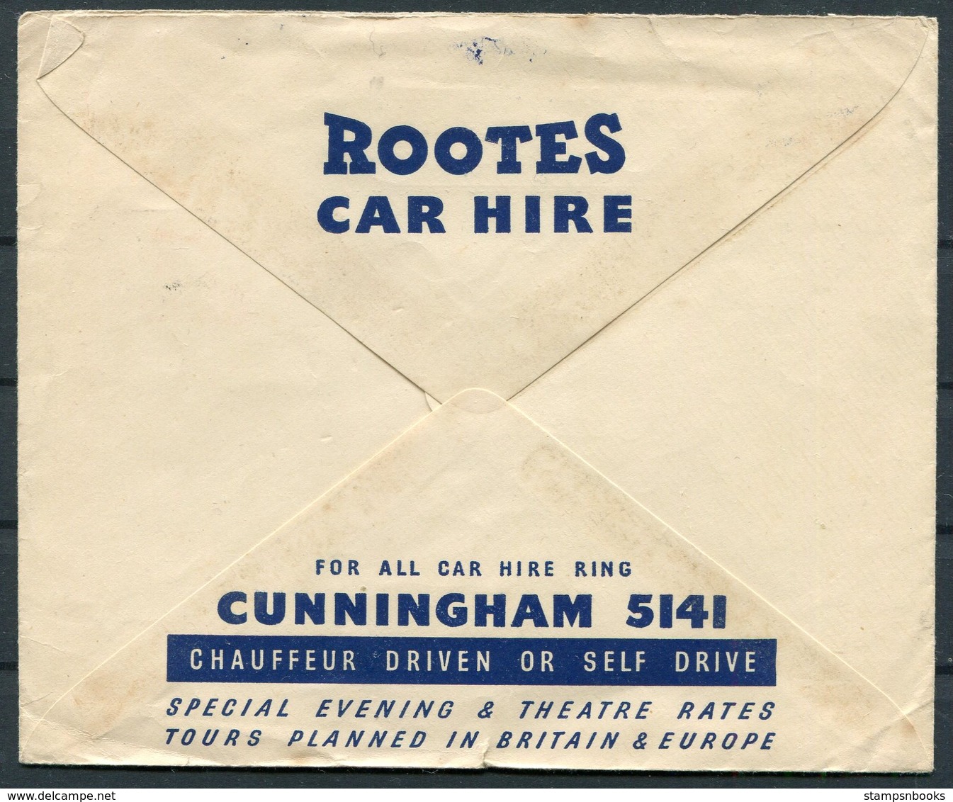 GB Theatre Royal, Drury Lane, London / Rootes Car Hire Advertising Cover - Covers & Documents