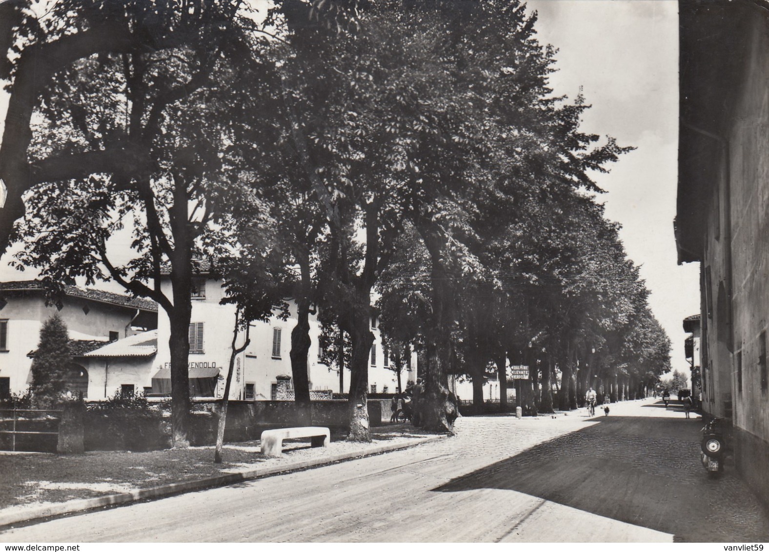 COMUN NUOVO-BERGAMO-VIA AMEDEO-CARTOLINA VERA FOTOGRAFIA VIAGGIATA IL 5-10-1974 - Bergamo