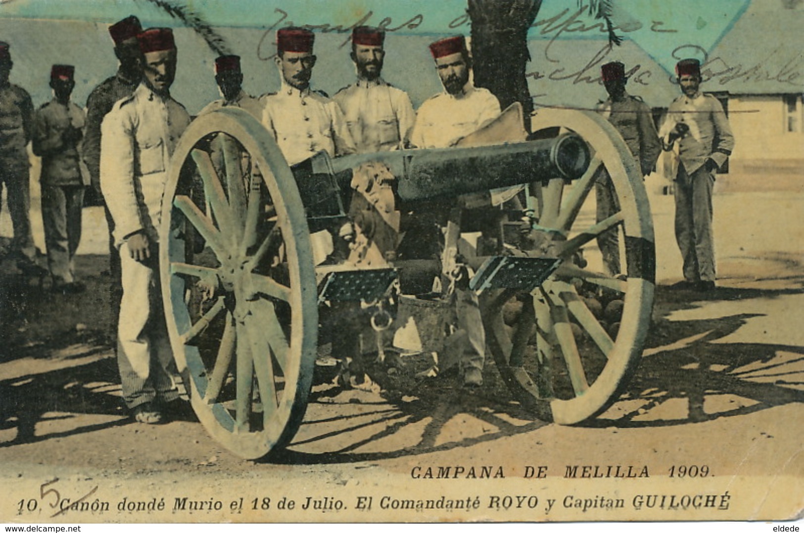 Campana Mellila 1909 Canon Donde Murio El 18 De Julio El Comandante Royo Y Capitan Guiloché Boumendil Legion Etrangere - Melilla