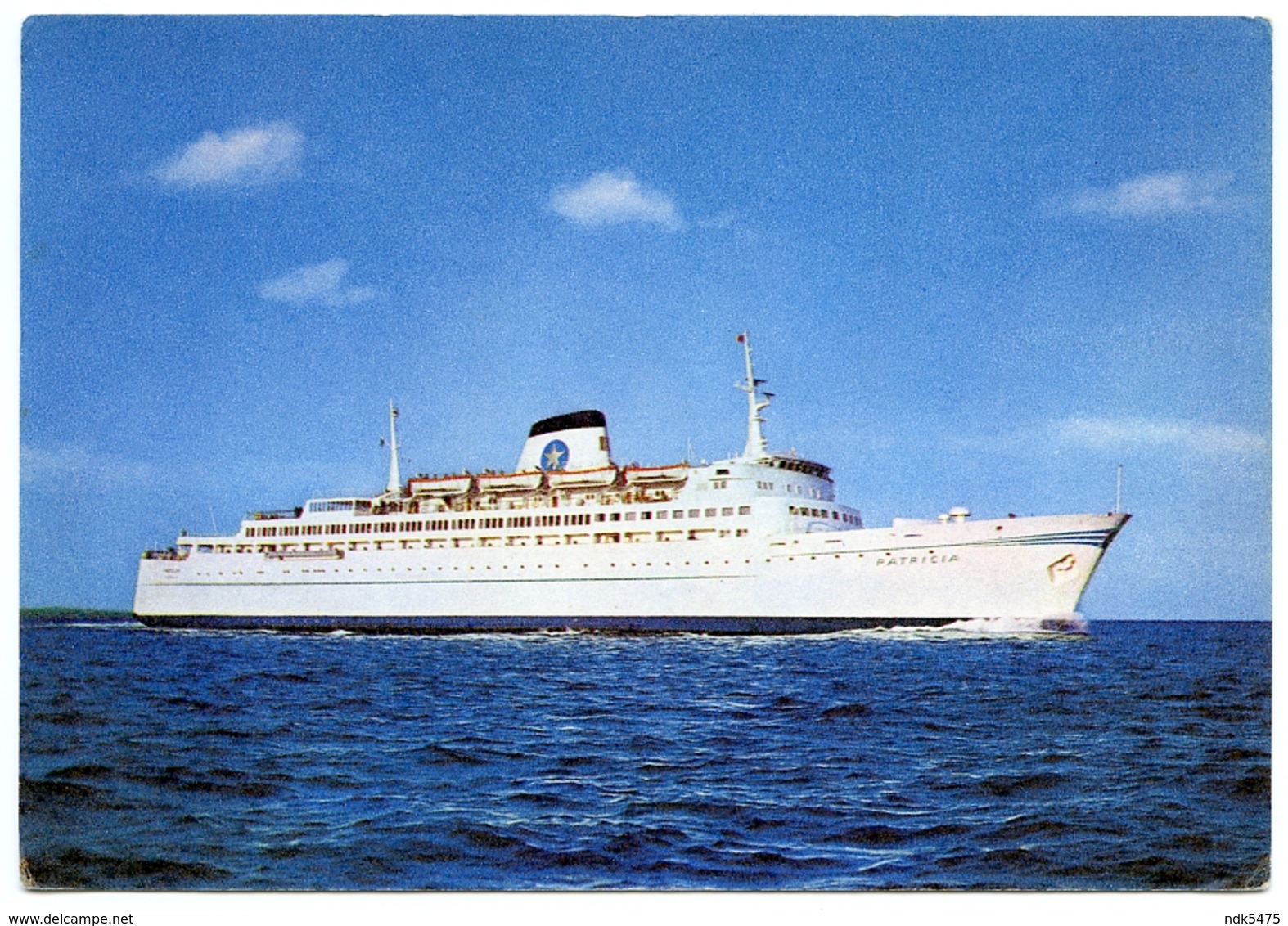 SWEDISH LLOYD M.S. PATRICIA - PASSENGER CAR FERRY, SOUTHAMPTON - BILBAO (10 X 15cms Approx.) - Ferries