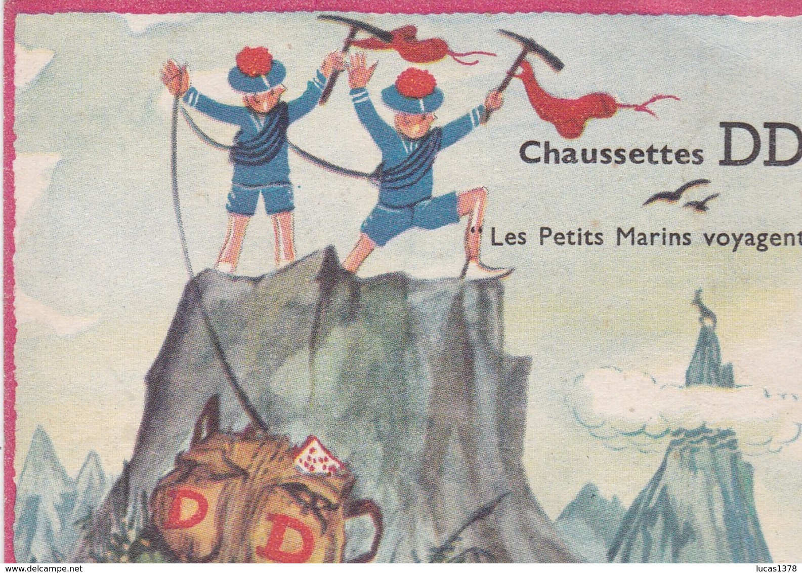 PUBLICITE CHAUSSETTES DD / LES PETITS MARINS VOYAGENT - Pubblicitari