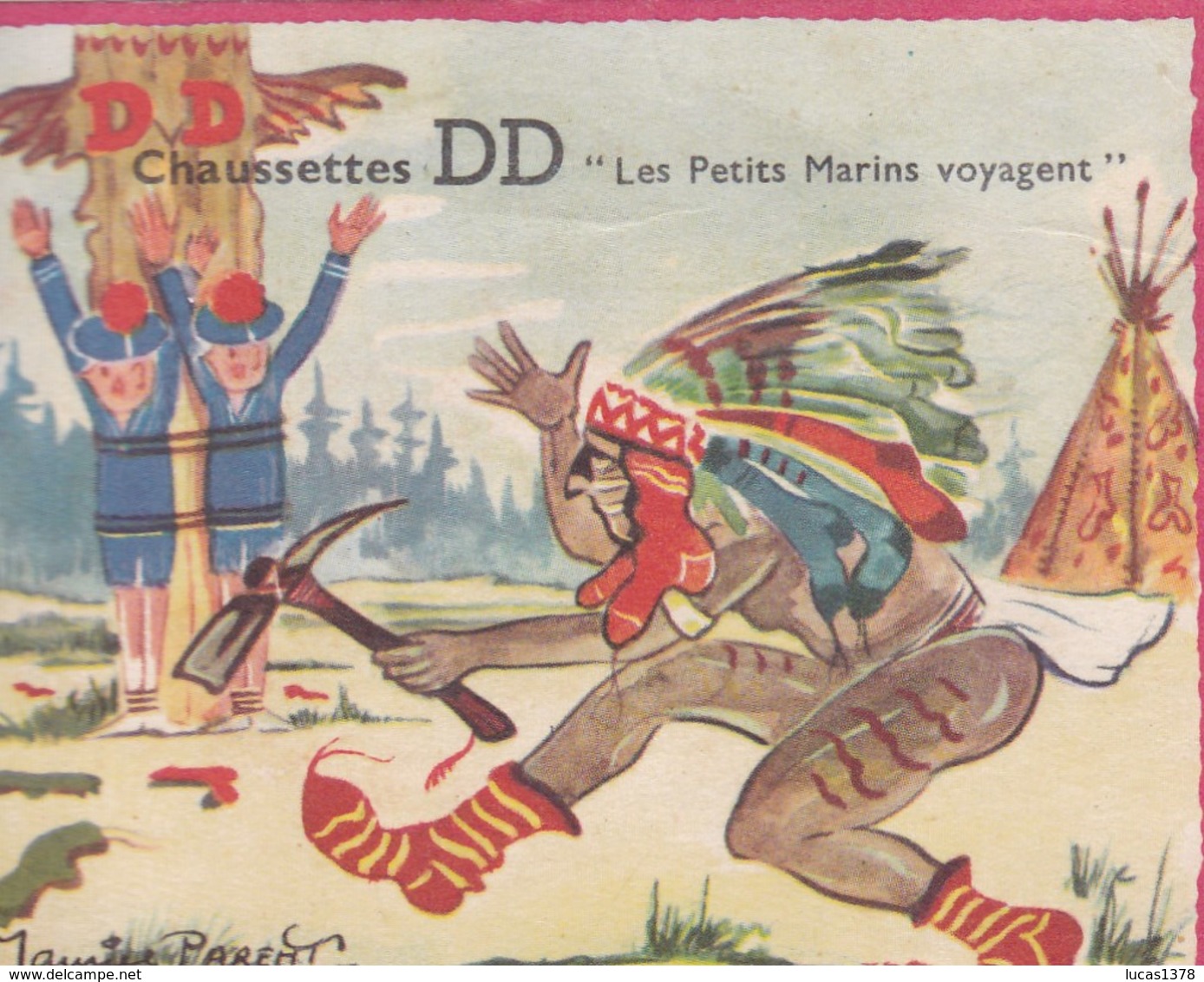 PUBLICITE CHAUSSETTES DD / LES PETITS MARINS VOYAGENT - Pubblicitari