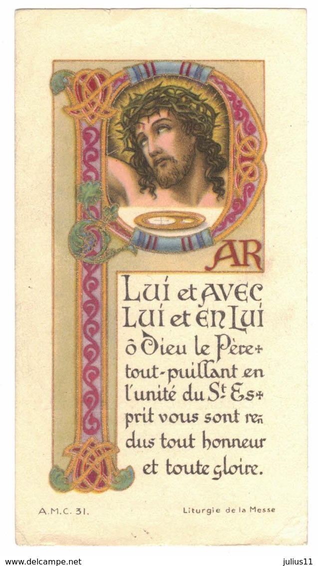 MOUCHARD SOUVENIR Alain MUSSILLON LUI AVEC LUI ET EN LUI IMAGE PIEUSE RELIGIEUSE HOLY CARD SANTINI HEILIG PRENTJE - Imágenes Religiosas