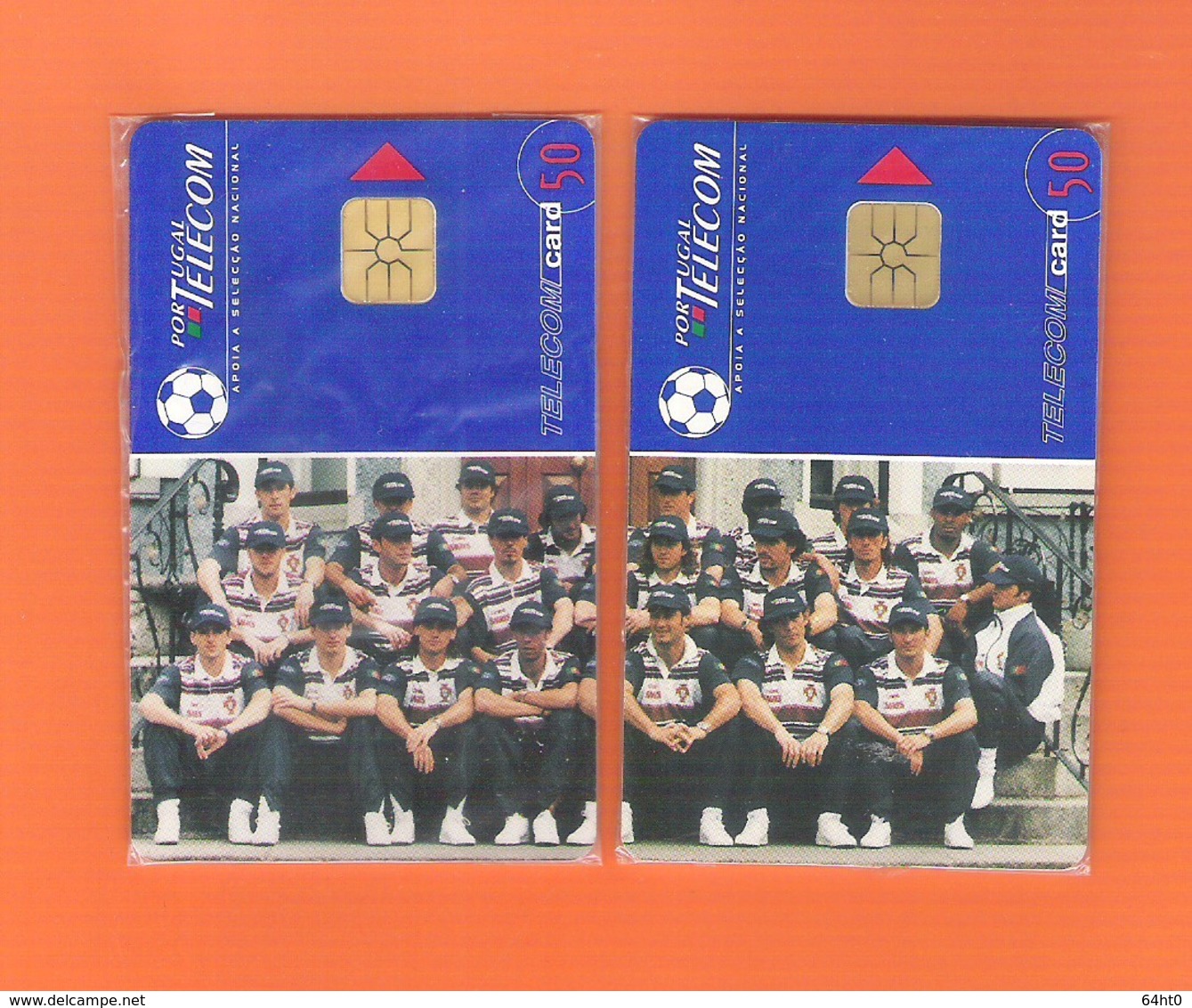 PUZZLE 2 CHIPCARD PORTUGAL "EURO '96 I -II"  - MINT/SEALED - Portogallo