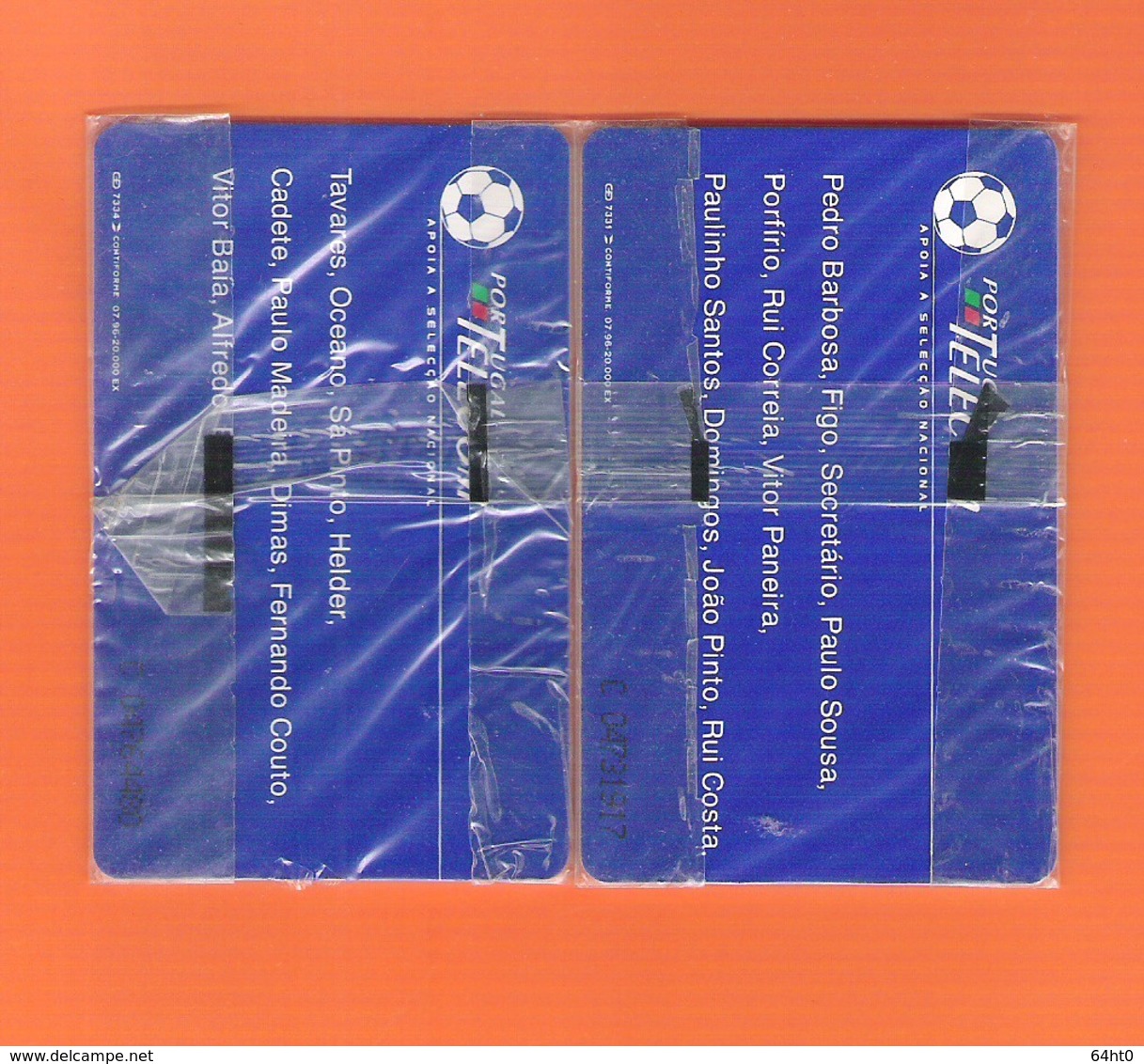 PUZZLE 2 CHIPCARD PORTUGAL "EURO '96 I -II"  - MINT/SEALED - Portugal