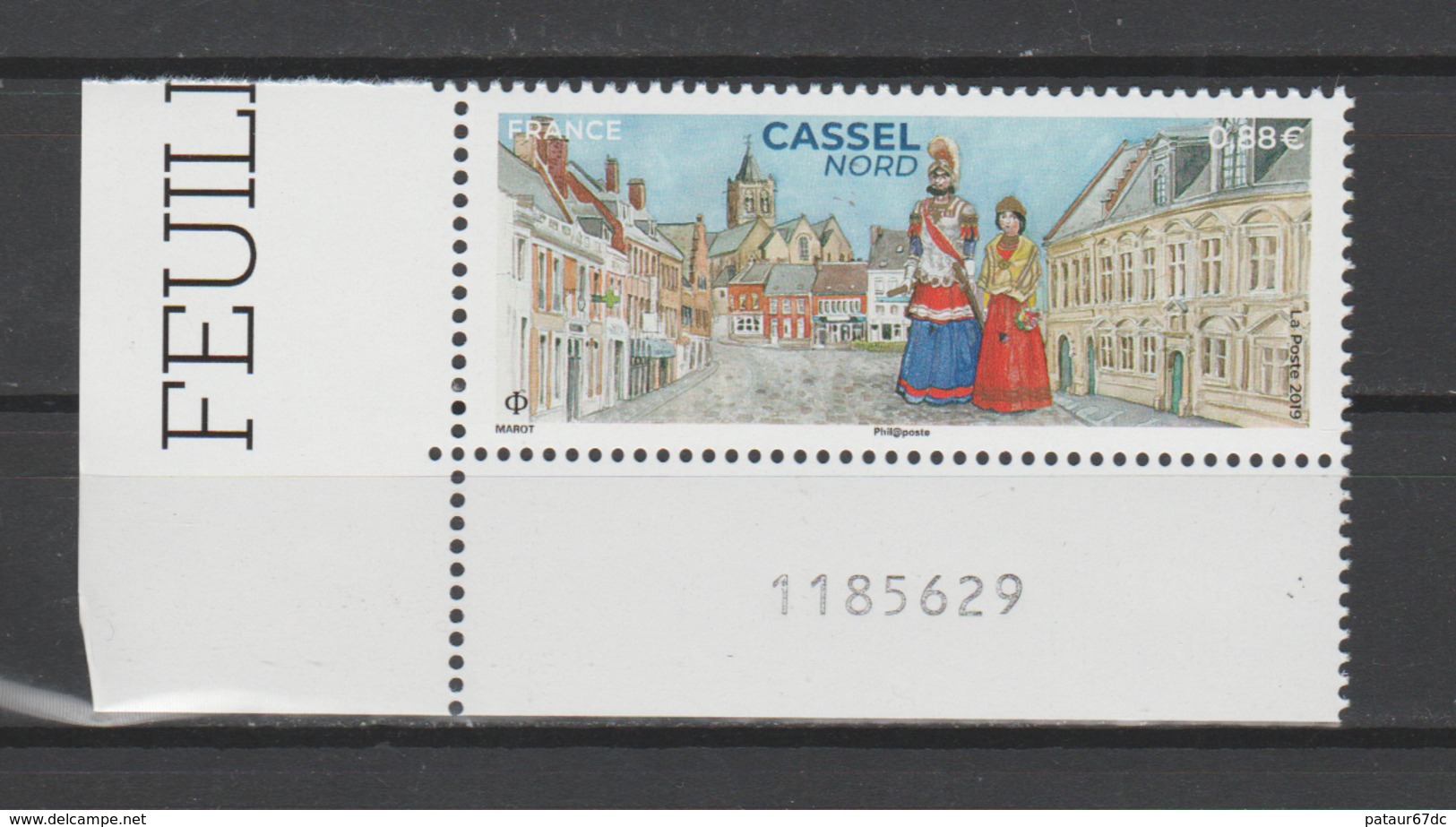FRANCE / 2019 / Y&T N° 5336 ** : Cassel (Nord) CdF Inf G - Gomme D'origine Intacte - Unused Stamps