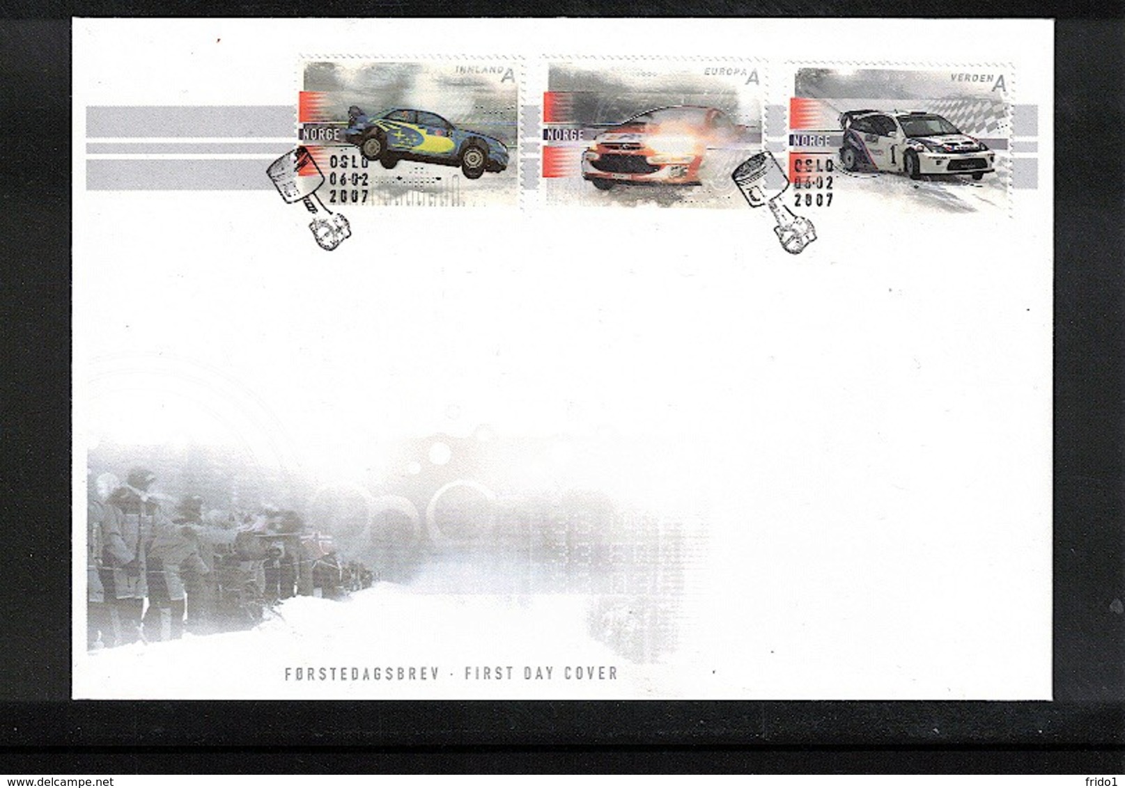 Norway 2007 Car Races FDC - Automobile