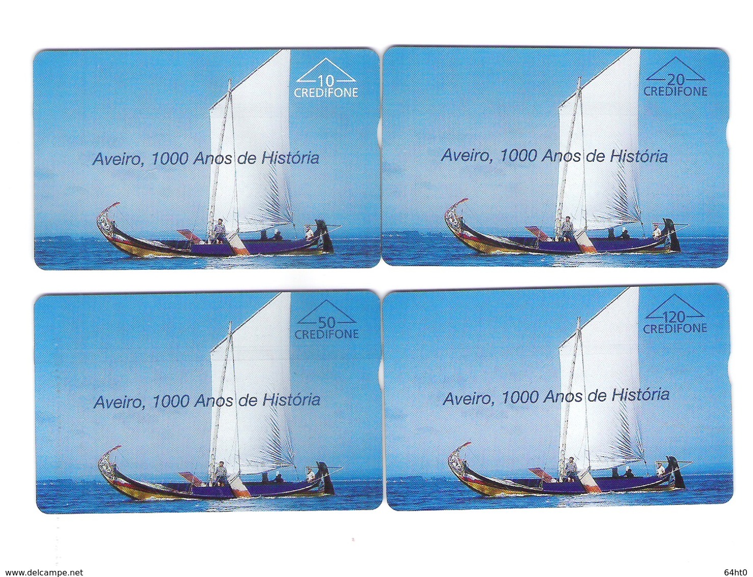 SERIE OF 4 OPTICO CARDS PORTUGAL "AVEIRO 1000 ANOS DE HISTÓRIA" EX: 8.000 - NEW/NOT USED - Portugal