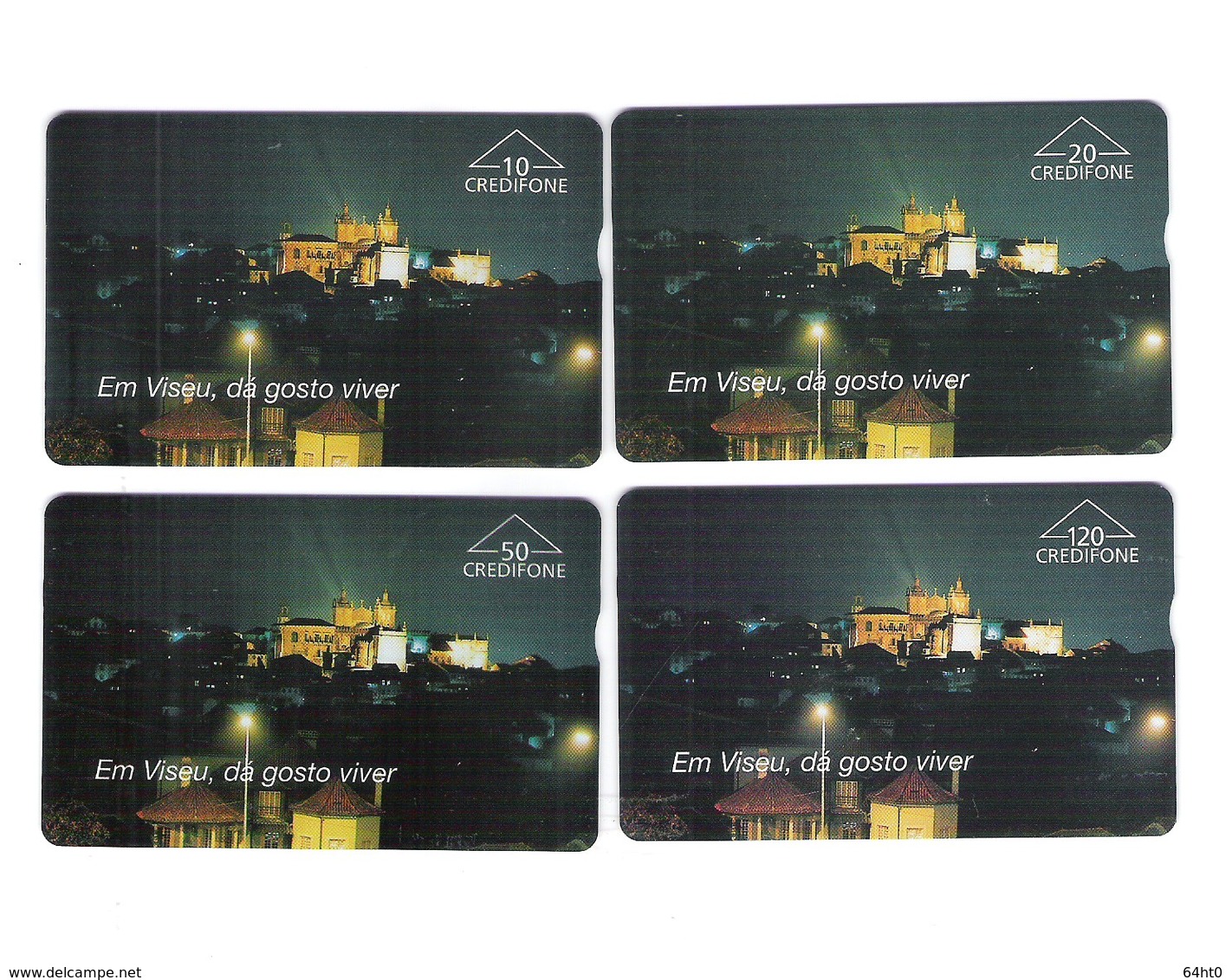 SERIE OF 4 OPTICO CARDS PORTUGAL "VISEU" EX: 8.000 - NEW/NOT USED - Portugal