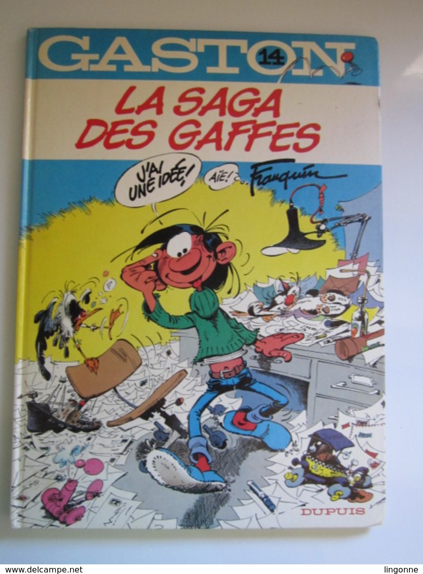 1982 BD GASTON - 14 - La Saga Des Gaffes - Gaston