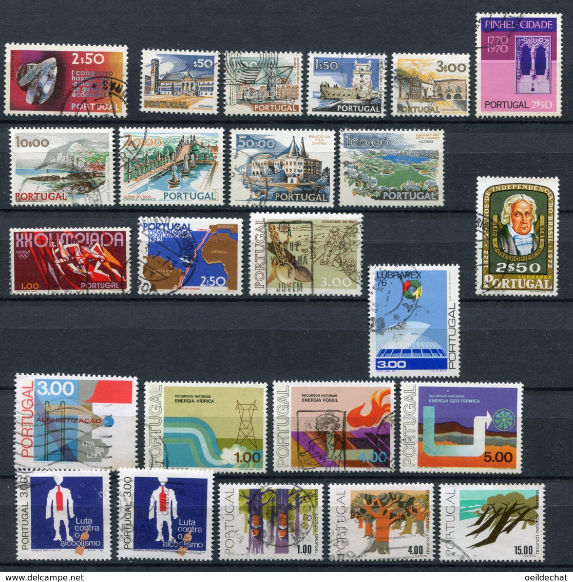 13513 PORTUGAL Collection Vendue Par Page Entre N°1120 Et 1336 ° 1971-77  TB - Collections