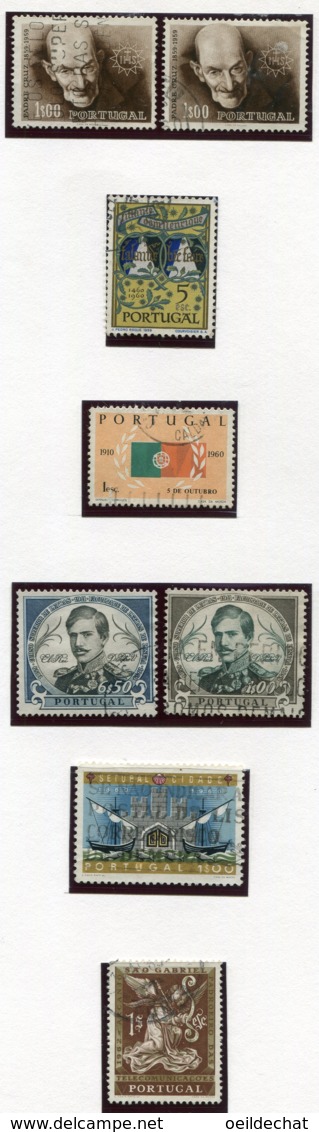 13512 PORTUGAL Collection Vendue Par Page N°868, 876, 883, 884/5, 886, 896, 900, 905, 914/5, 916/7**/ ° 1960-63  TB/TTB - Collections