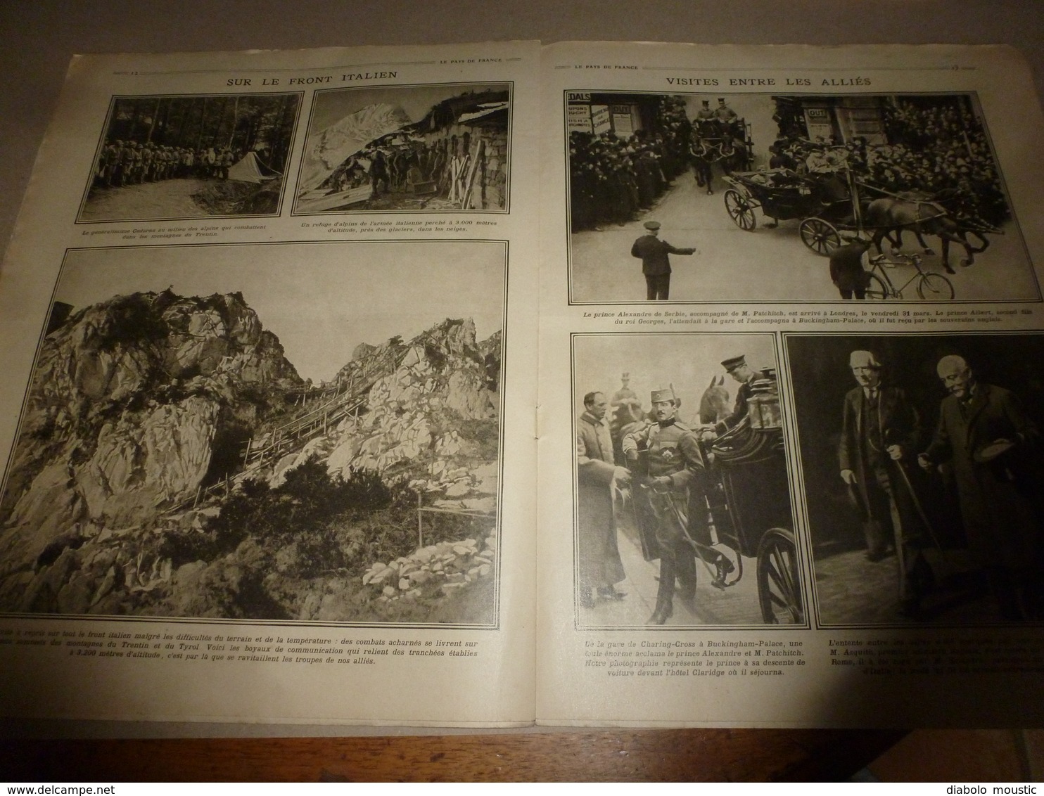 1916 LPDF: Haucourt,Malancourt;Porrentruy; Le Baumé;Suisse;Alexandre de Serbie; Elisabeth de Belgique ;etc