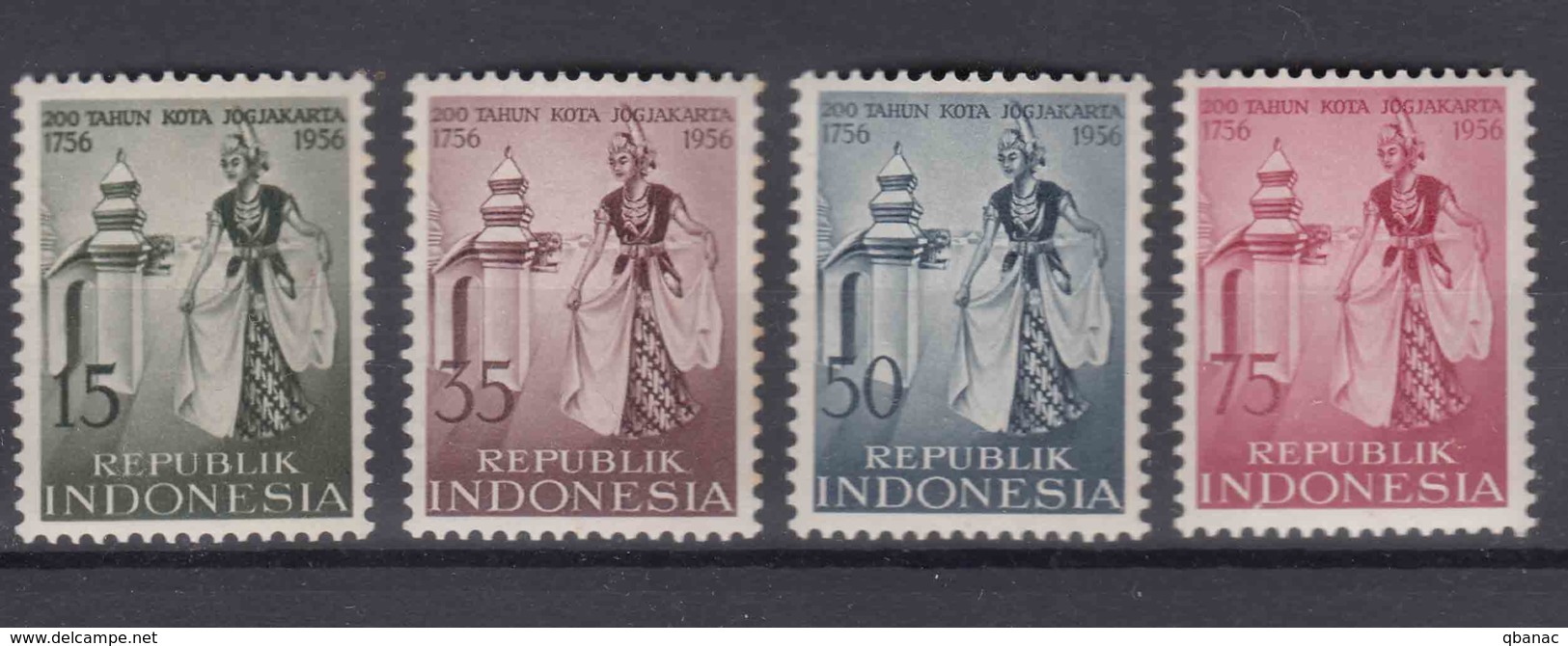 Indonesia 1956 Mi#186-189 Mint Never Hinged - Indonesië