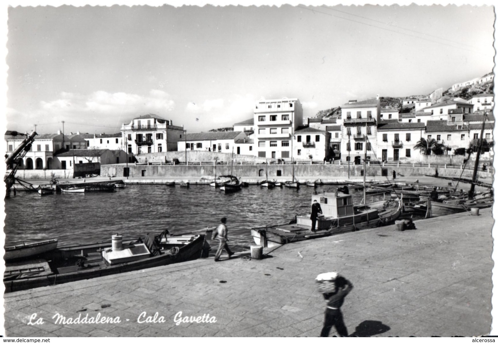 AP668 LA MADDALENA - OLBIA - CALA GAVETTA    - FG VIAGGIATA 10.6.1955FOTOGRAFICA - Sassari