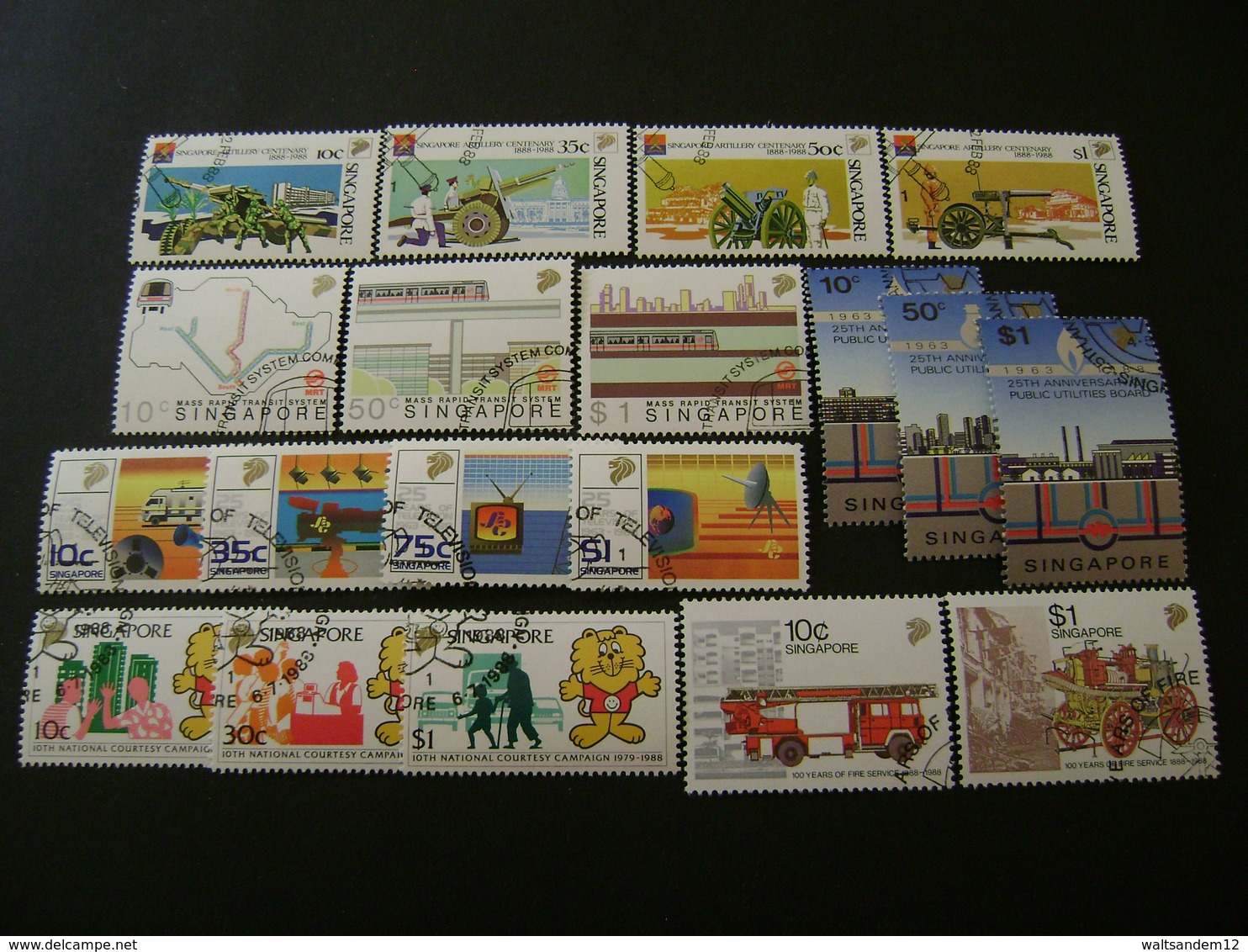 Singapore 1987 And 1988 Commemorative/special Issues (SG 546-581, 583-587) 2 Images - Used - Singapur (1959-...)