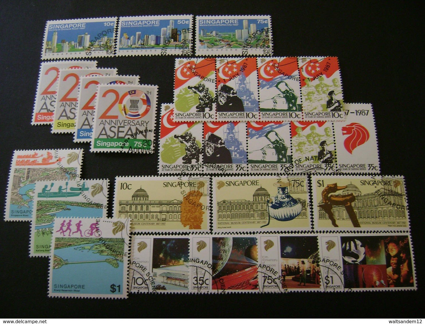 Singapore 1987 And 1988 Commemorative/special Issues (SG 546-581, 583-587) 2 Images - Used - Singapur (1959-...)