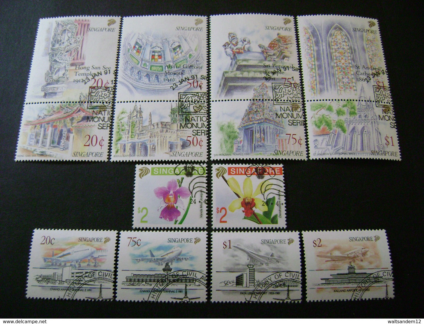 Singapore 1991 Commemorative/special Issues (SG 645-654, 656-672) 2 Images - Used - Singapore (1959-...)