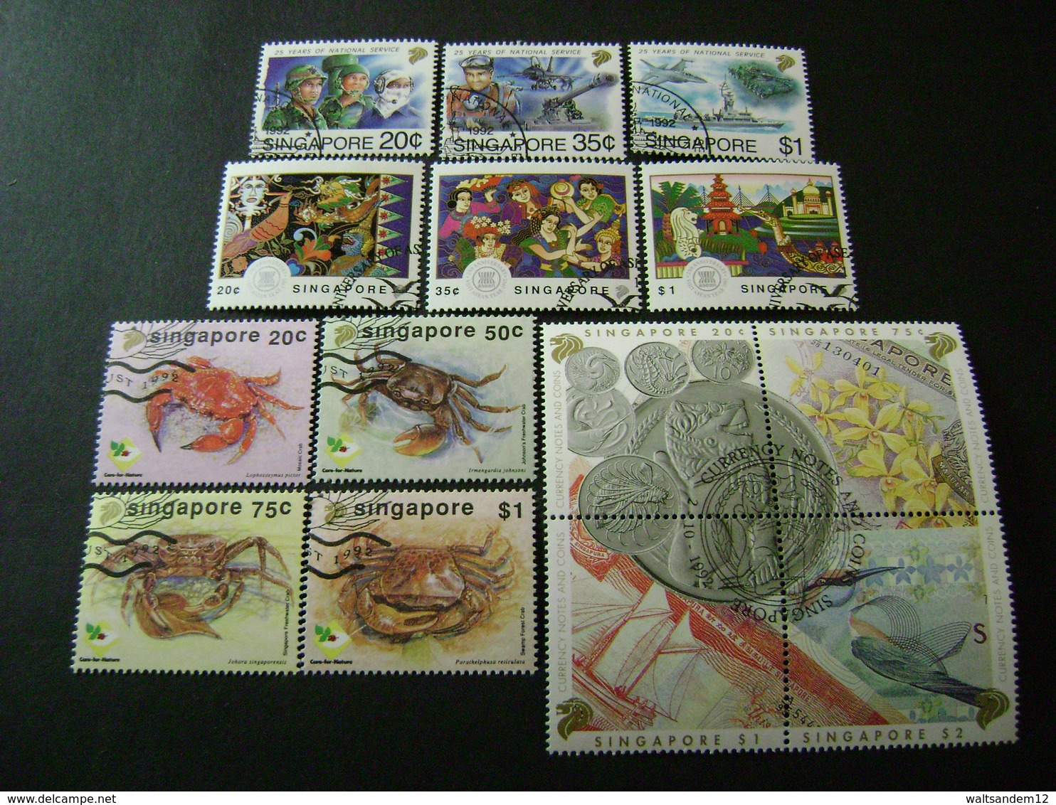 Singapore 1992 Commemorative/special Issues (SG 674-675, 677-686, 688-705) 2 Images - Used - Singapore (1959-...)