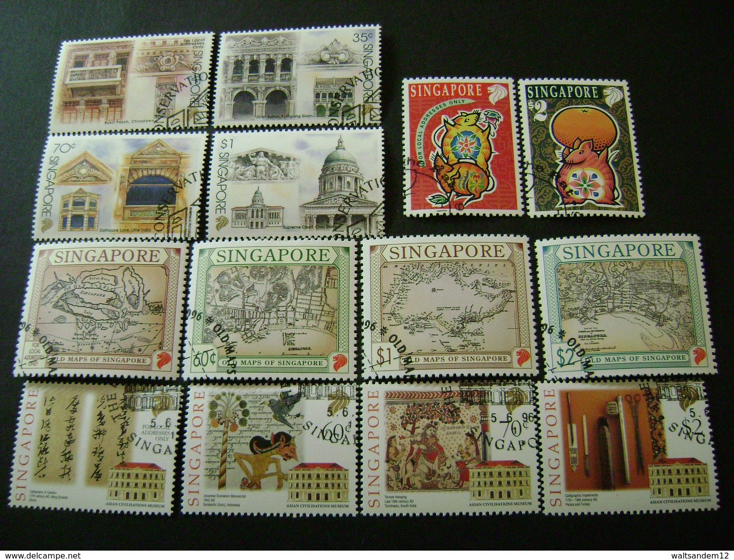 Singapore 1996 Commemorative/special Issues (SG 822-831, 834-837, 845-848, 850-855, 857-860) 2 Images - Used - Singapore (1959-...)