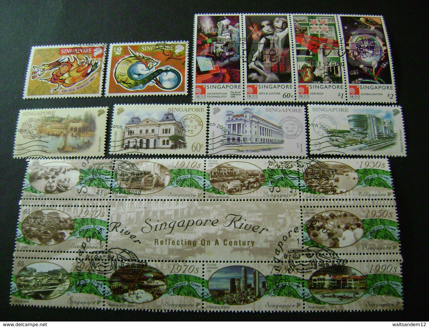 Singapore 2000 Commemorative/special Issues (SG 1024-25,1027-1030,1032-35,1045-1058,1060-63,1065-1076) 2 Images - Used - Singapore (1959-...)