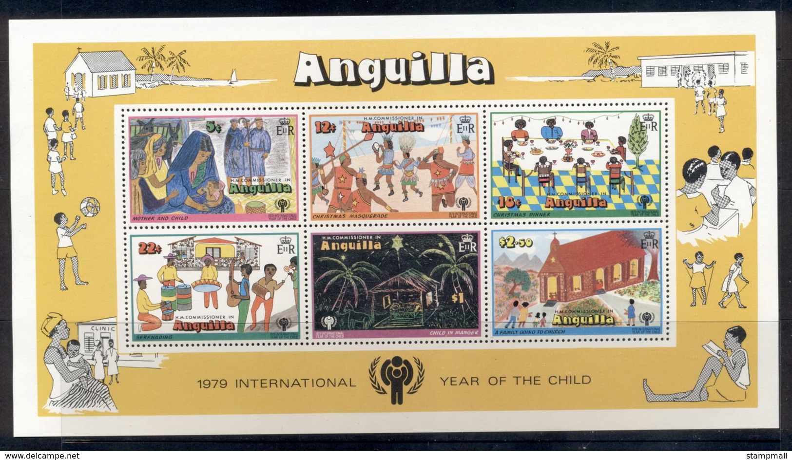 Anguilla 1979 IYC International Year Of The Child MS MUH - Anguilla (1968-...)