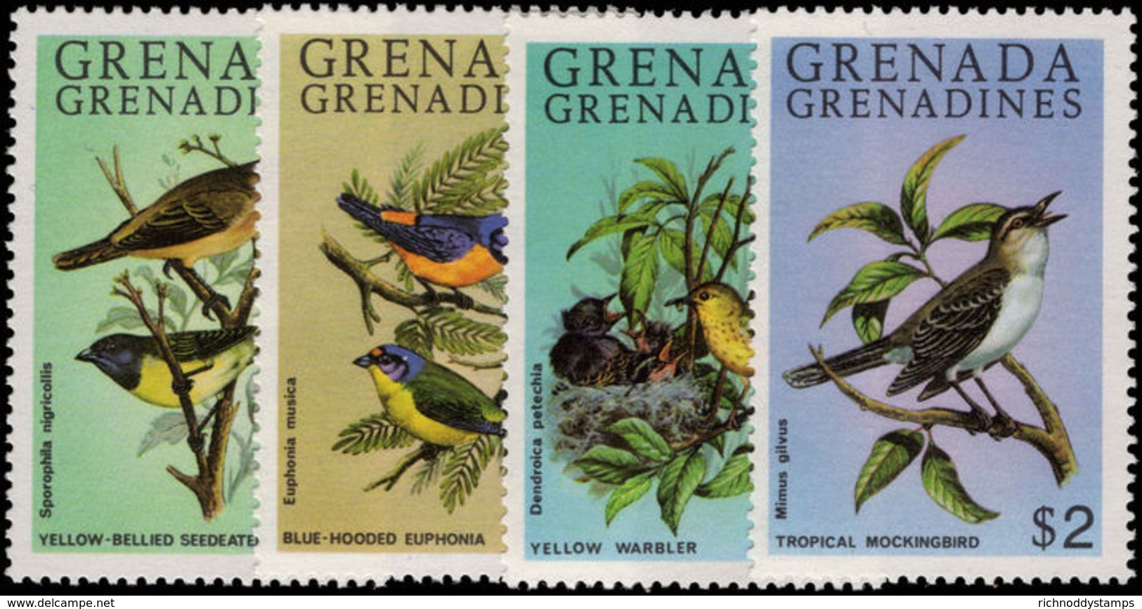 Grenada Grenadines 1980 Birds Unmounted Mint. - Grenada (1974-...)