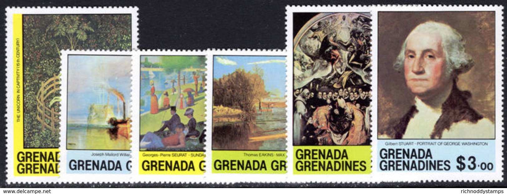 Grenada Grenadines 1981 Paintings Unmounted Mint. - Grenada (1974-...)