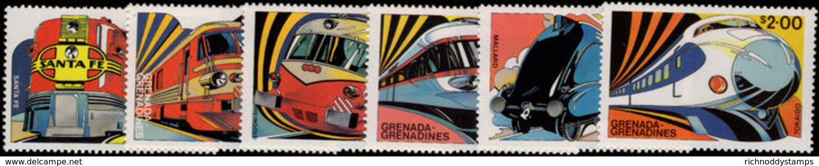 Grenada Grenadines 1982 Famous Trains Unmounted Mint. - Grenada (1974-...)