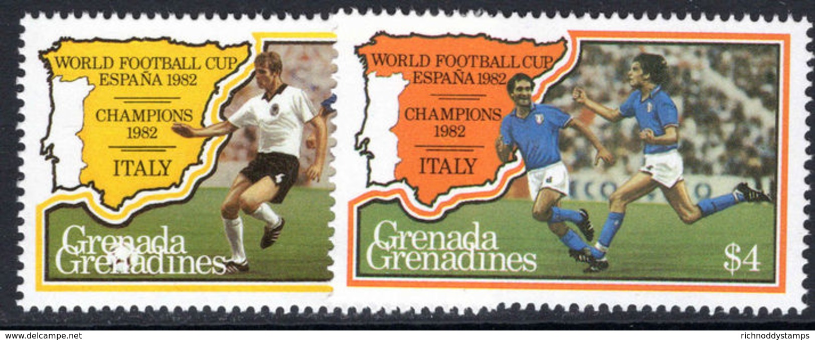 Grenada Grenadines 1982 World Cup Football Unmounted Mint. - Grenada (1974-...)