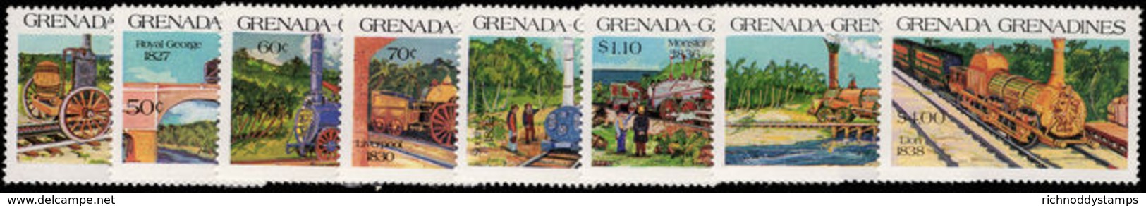 Grenada Grenadines 1984 Railway Locomotives Unmounted Mint. - Grenada (1974-...)