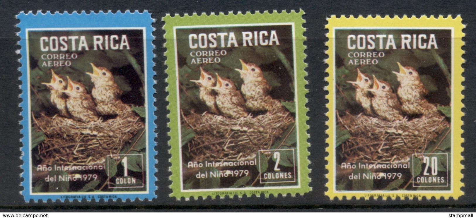 Costa Rica 1979 IYC International Year Of The Child, Birds MUH - Costa Rica