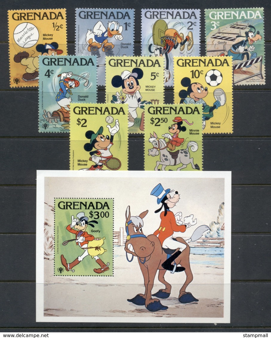 Grenada 1979 IYC International Year Of The Child Walt Disney + MS MUH - Grenada (1974-...)