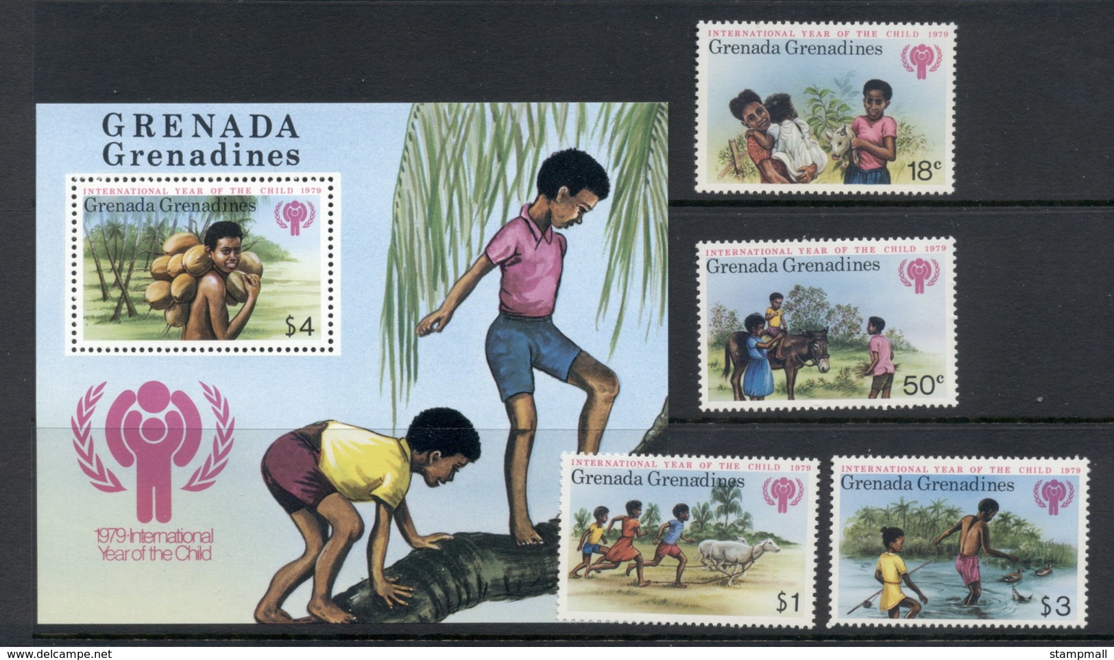 Grenada Grenadines 1979 IYC International Year Of The Child + MS MUH - Grenada (1974-...)