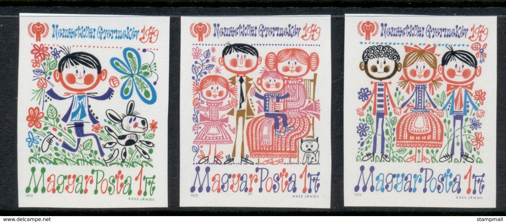 Hungary 1979 IYC International Year Of The Child IMPERF MUH - Unused Stamps