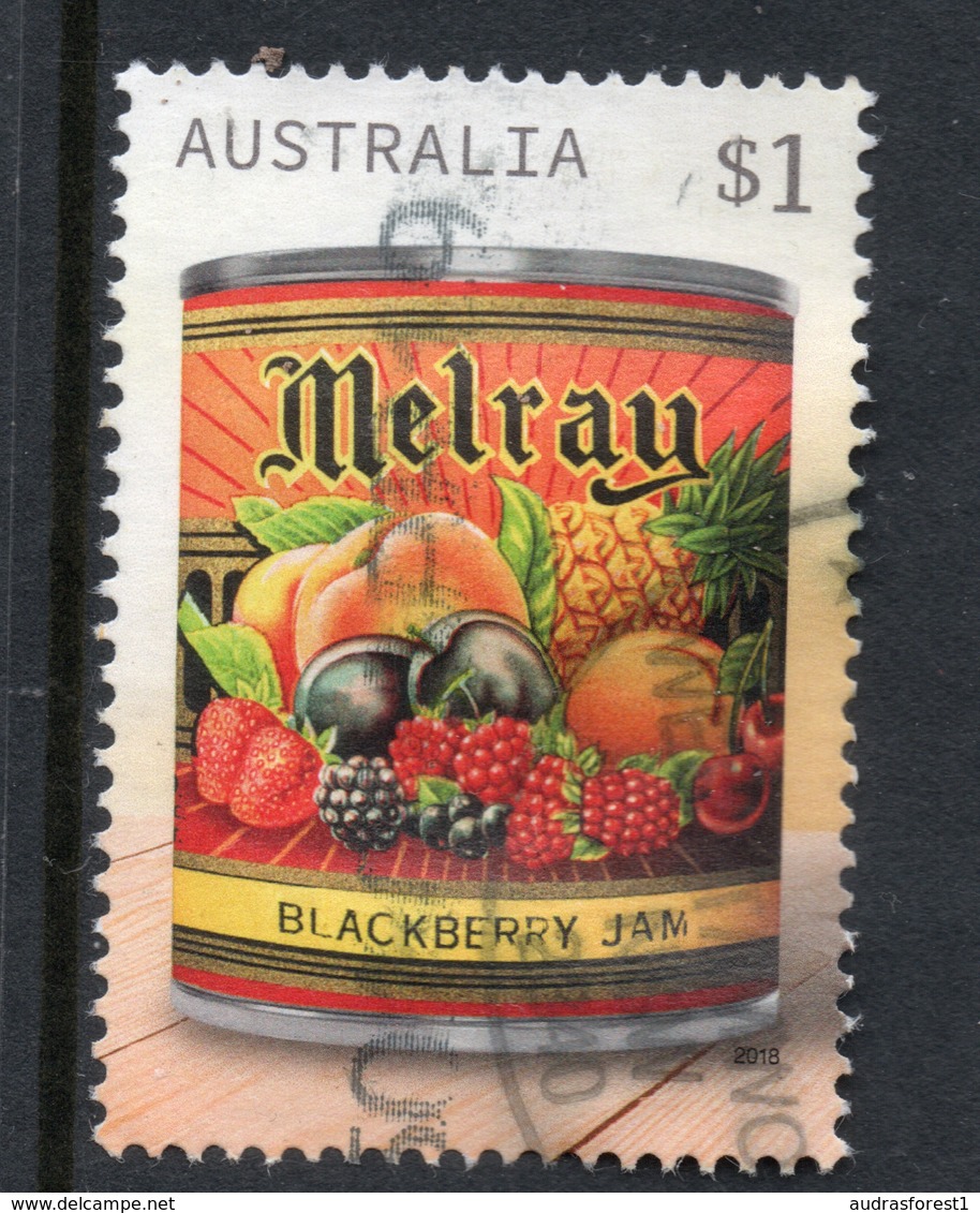2018 AUSTRALIA Vintage Jam Labels - Melray VERY FINE POSTALLY USED $1 SHEET Stamp - Oblitérés