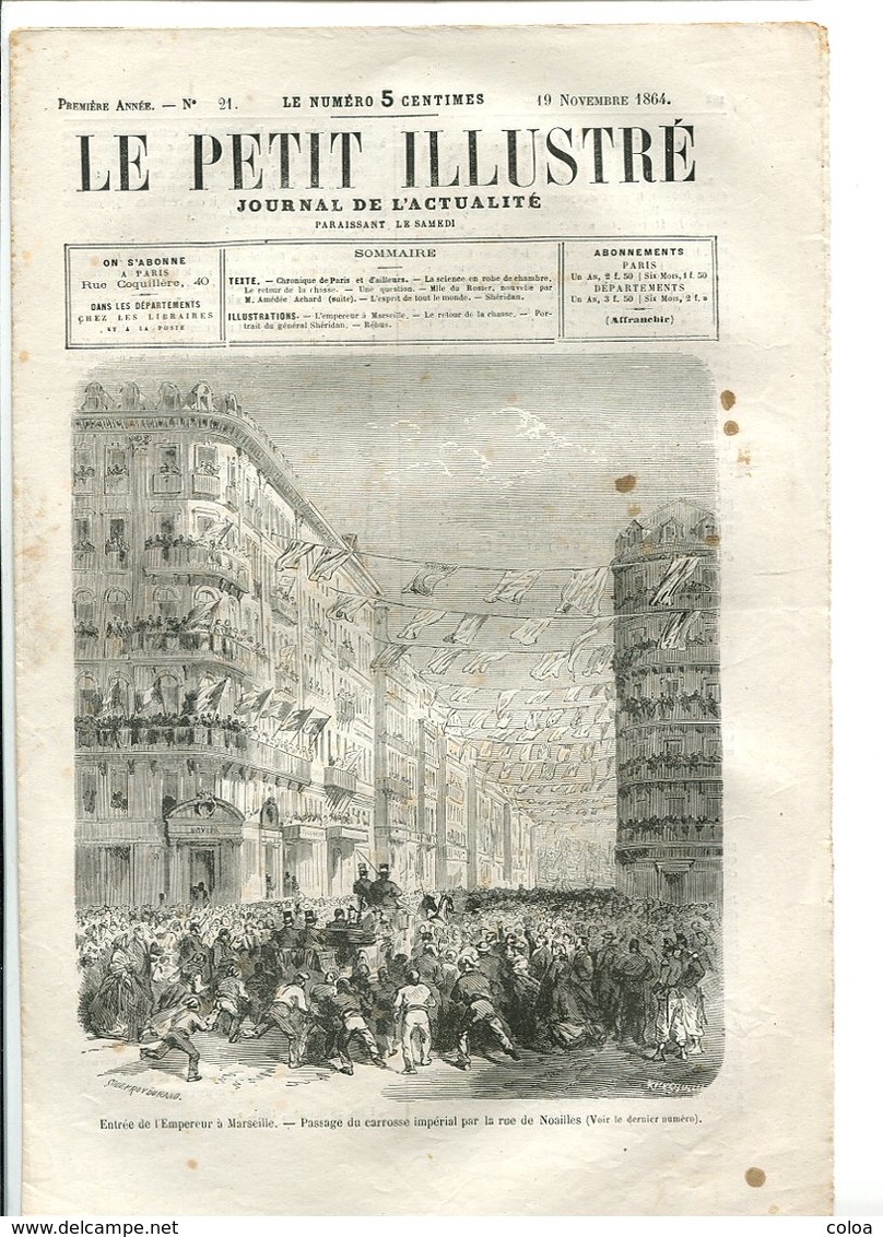 Entrée De L’empereur Napoléon III à Marseille - 1850 - 1899