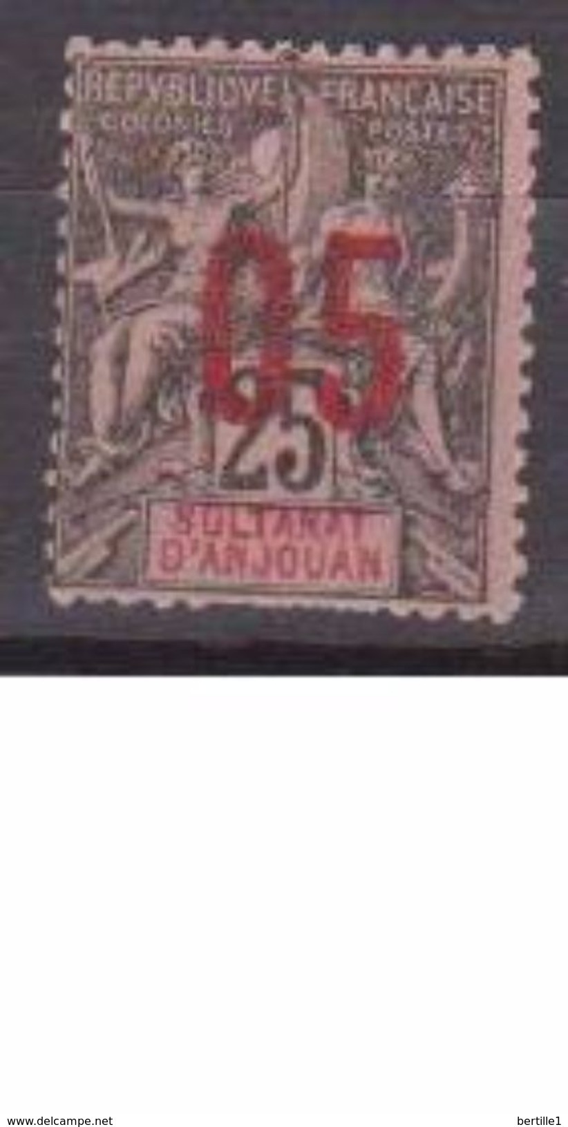 ANJOUAN     N° YVERT  :   24     NEUF SANS GOMME        ( SG     510  ) - Unused Stamps