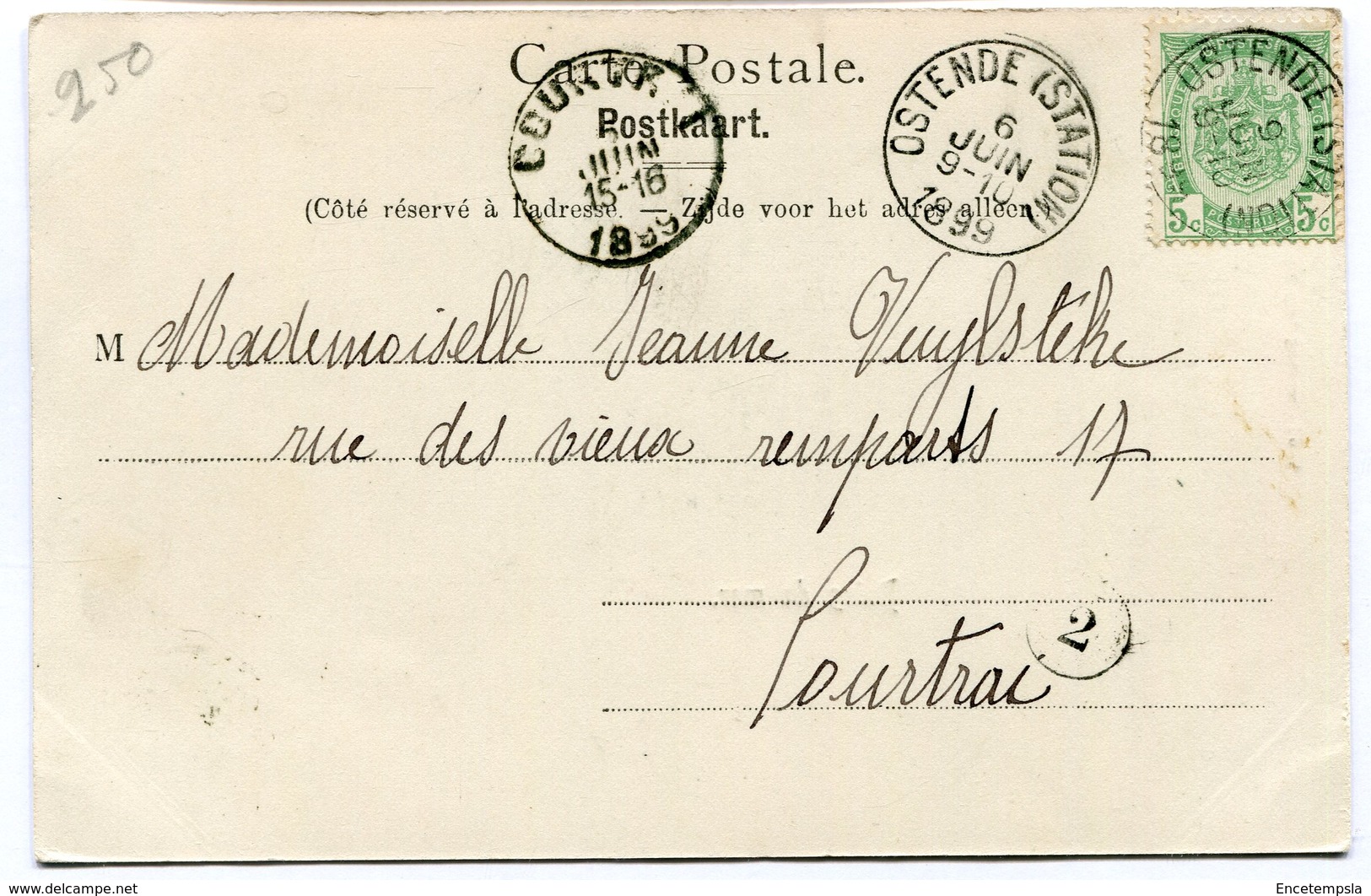 CPA - Carte Postale - Belgique - Ostende - Bain De Mer - 1899 (B9136) - Oostende