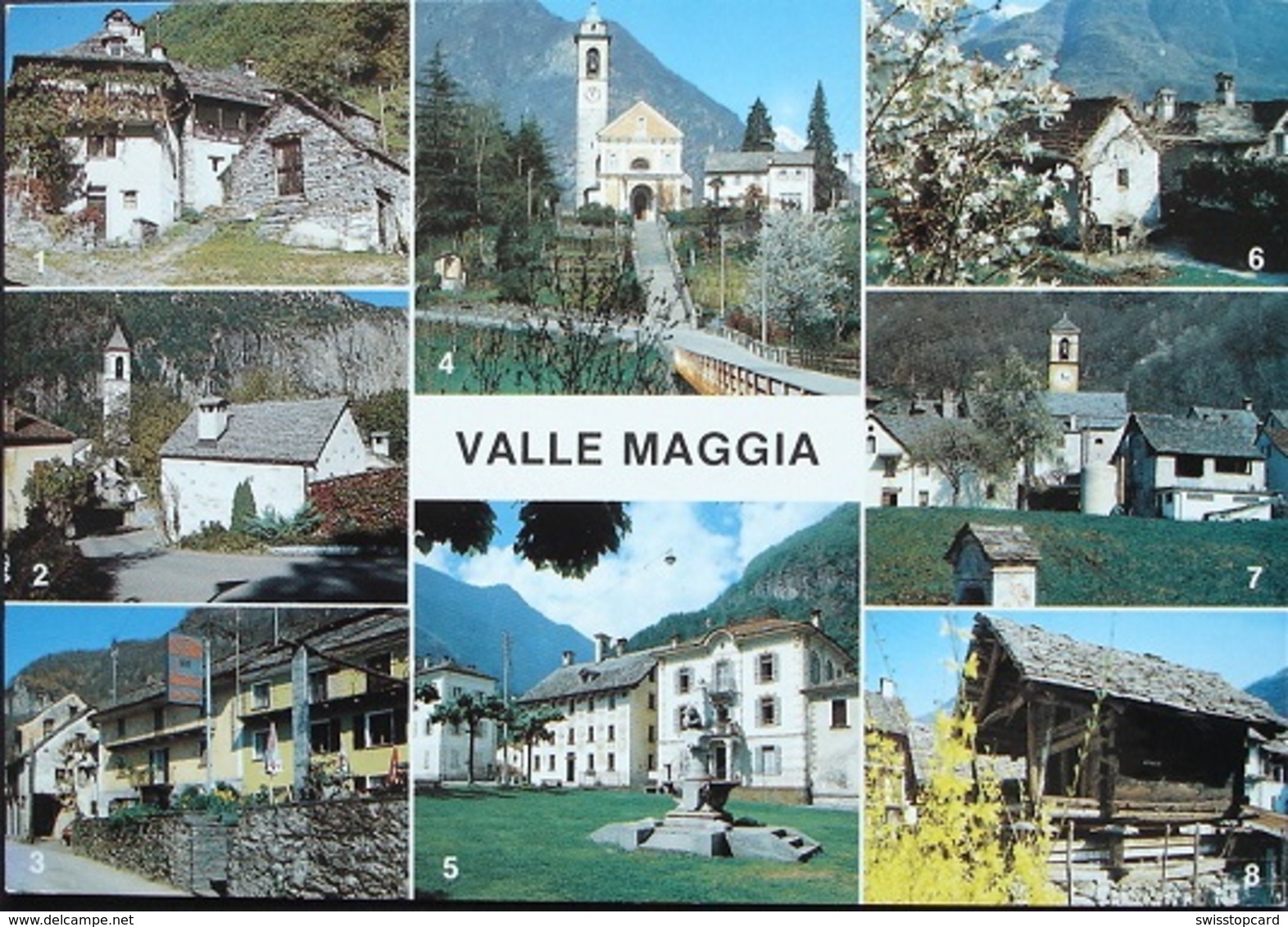 VALLE MAGGIA Gordevio Avegno Someo Maggia Cevio Aurigeno Ciumaglio Moghegno - Cevio